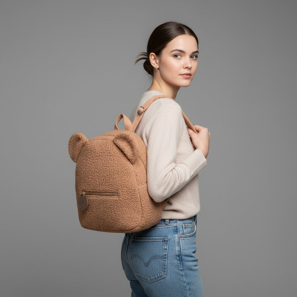 Sac à Dos Enfant Ours en Peluche – Cartoon & Tendance 2025