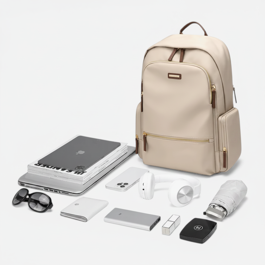 Sac à Dos Femme – Nylon Uni – Compartiment Ordinateur