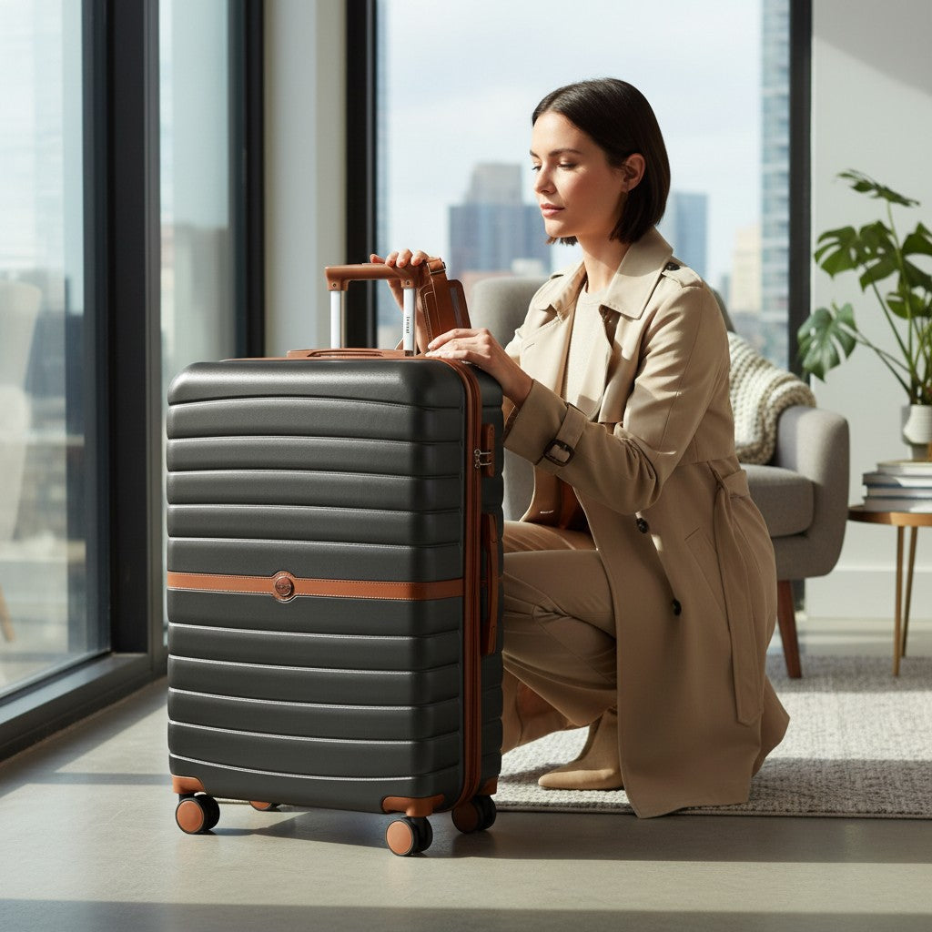 Valise Coque Rigide – Roues 360° & Serrure à Combinaison