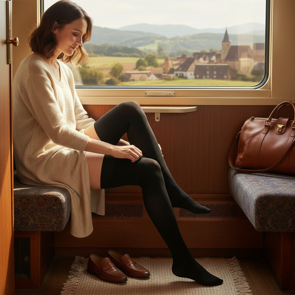 Chaussettes Compression pour Femmes – Réduction Fatigue & Gonflement