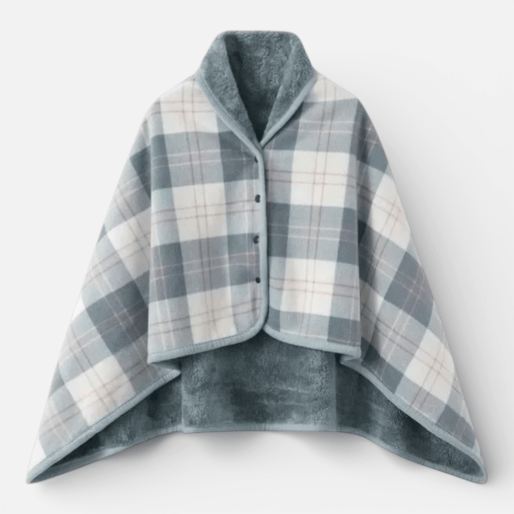 Pancho en plaid pour l'hiver