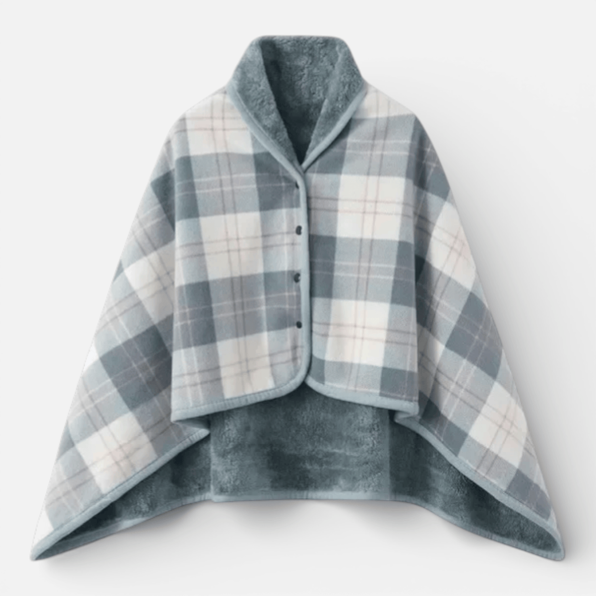 Pancho en plaid pour l'hiver