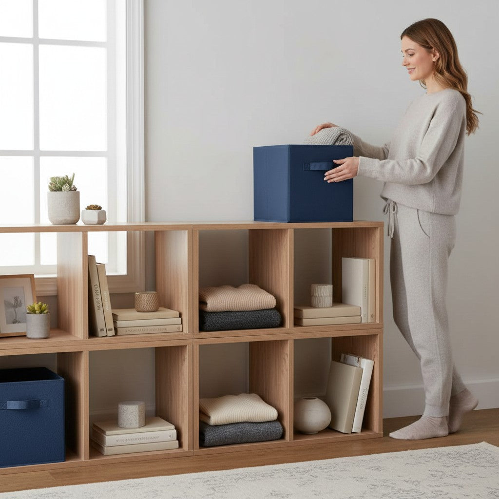 Boîte de Rangement Pliable en Tissu