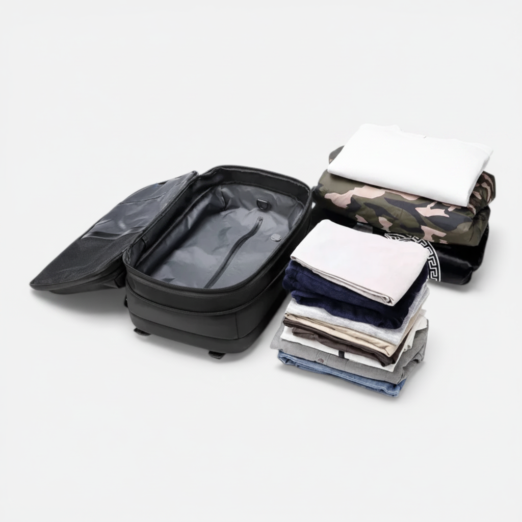 Sac à Dos Ordinateur avec Compression Sous Vide – Grande Capacité Extensible