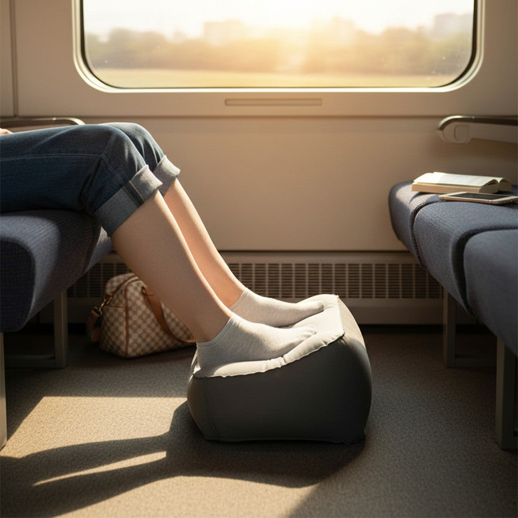 Repose-Pieds Portable – Confort & Circulation Optimisée