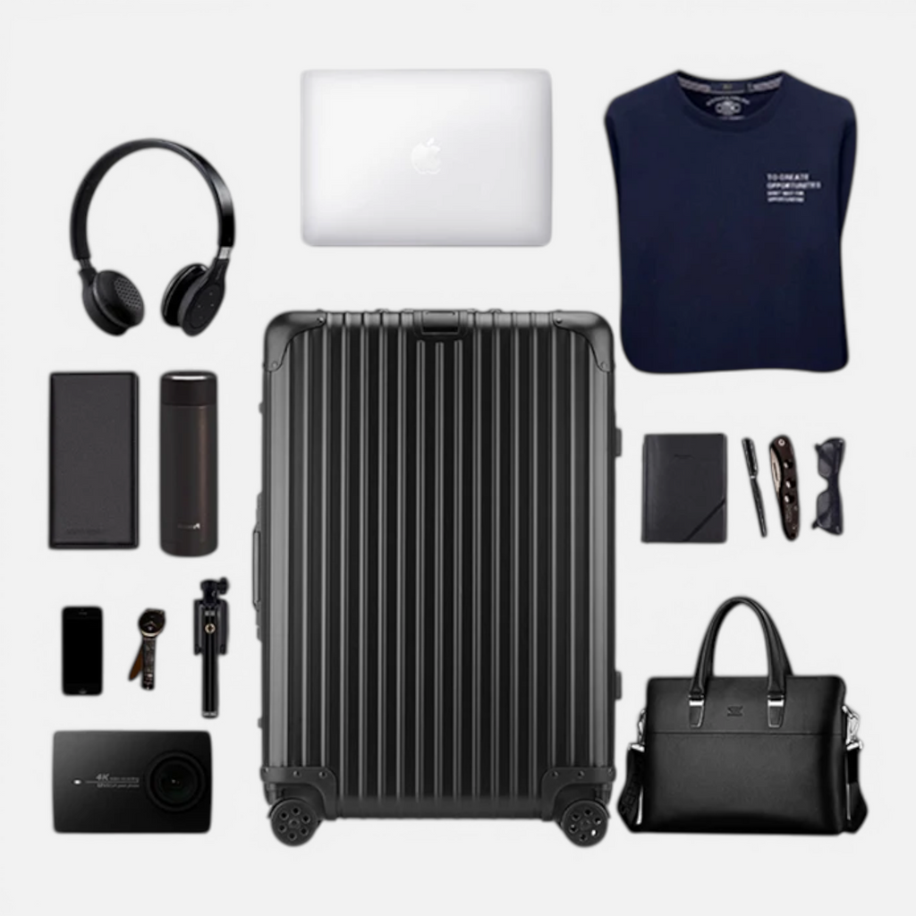 Valise avec Serrure à Combinaison & Poignée Télescopique