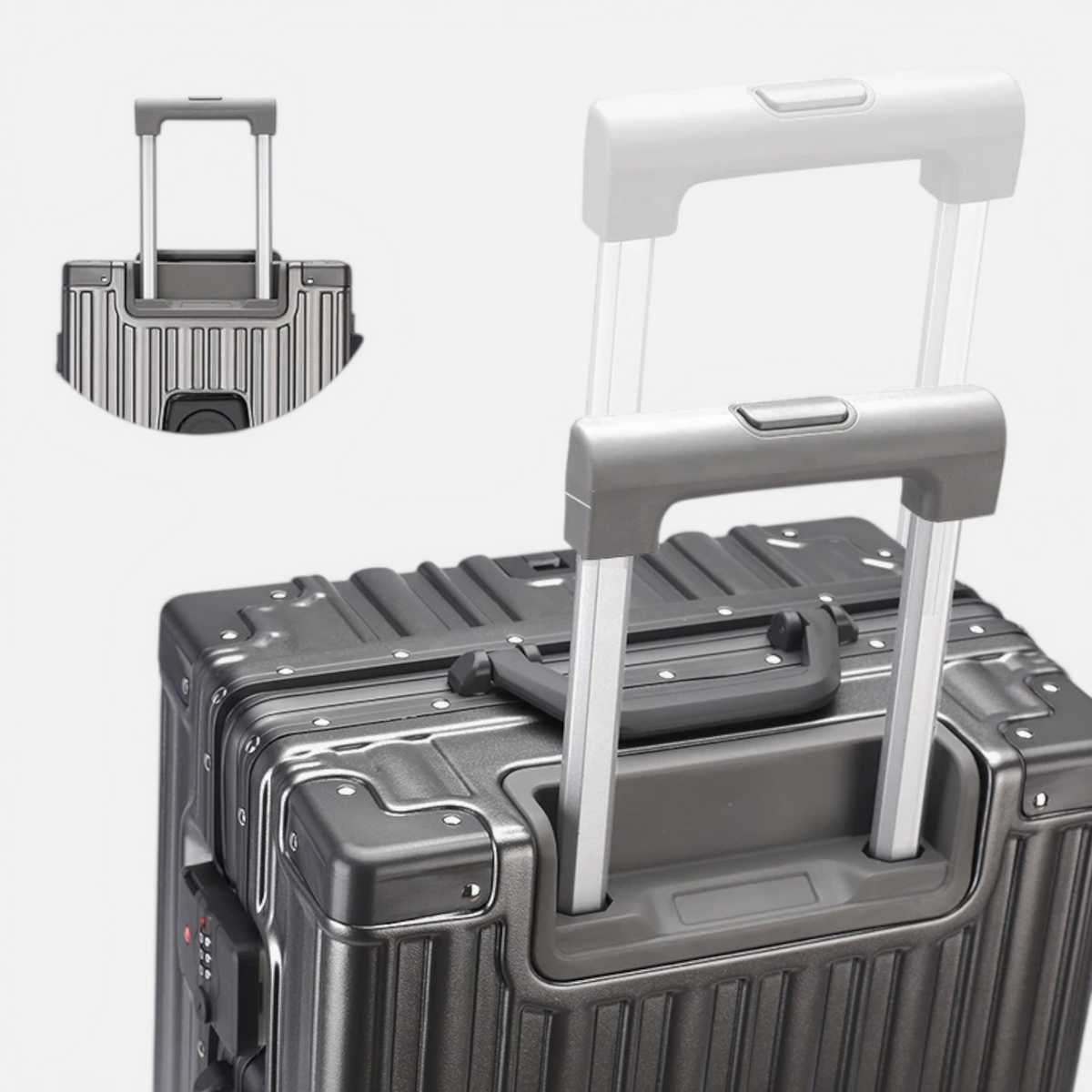Valise Grande Capacité – Coque Robuste & Fermeture Éclair Double
