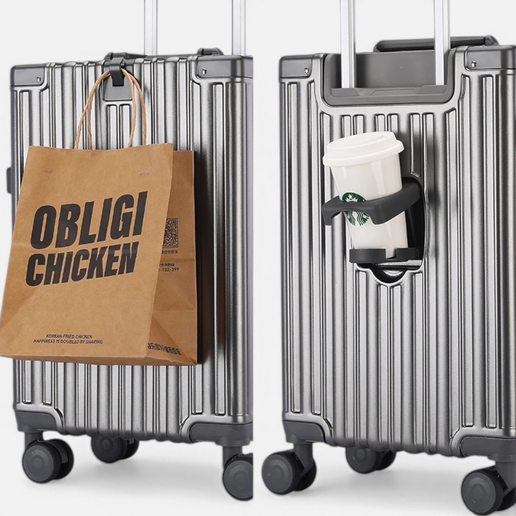 Valise Grande Capacité – Coque Robuste & Fermeture Éclair Double