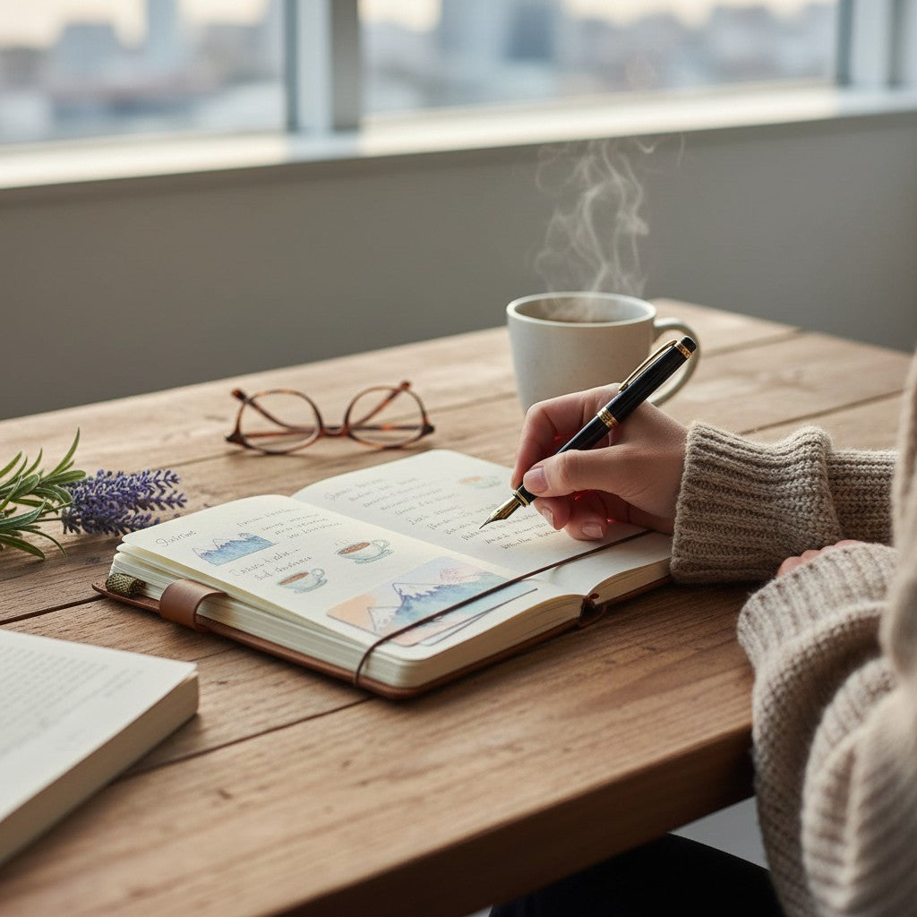 Carnet A6 Rétro Portable – Notebook de Voyage & Journal Créatif