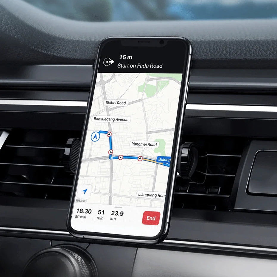 Support Téléphone Voiture Universel Grille d’Aération – Fixation Stable & Mains Libres