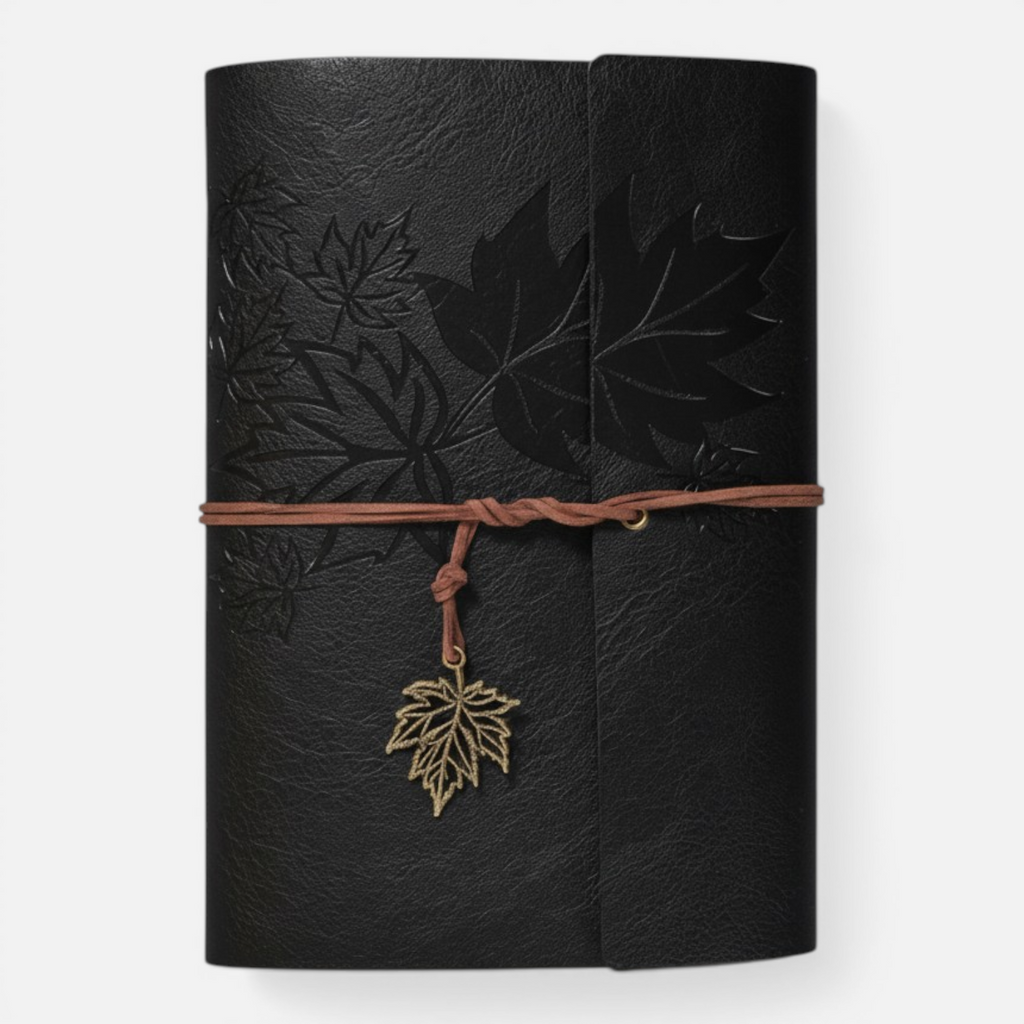 Carnet Vintage A5/A6/A7 en Cuir PU – Journal Pages Kraft Blanches