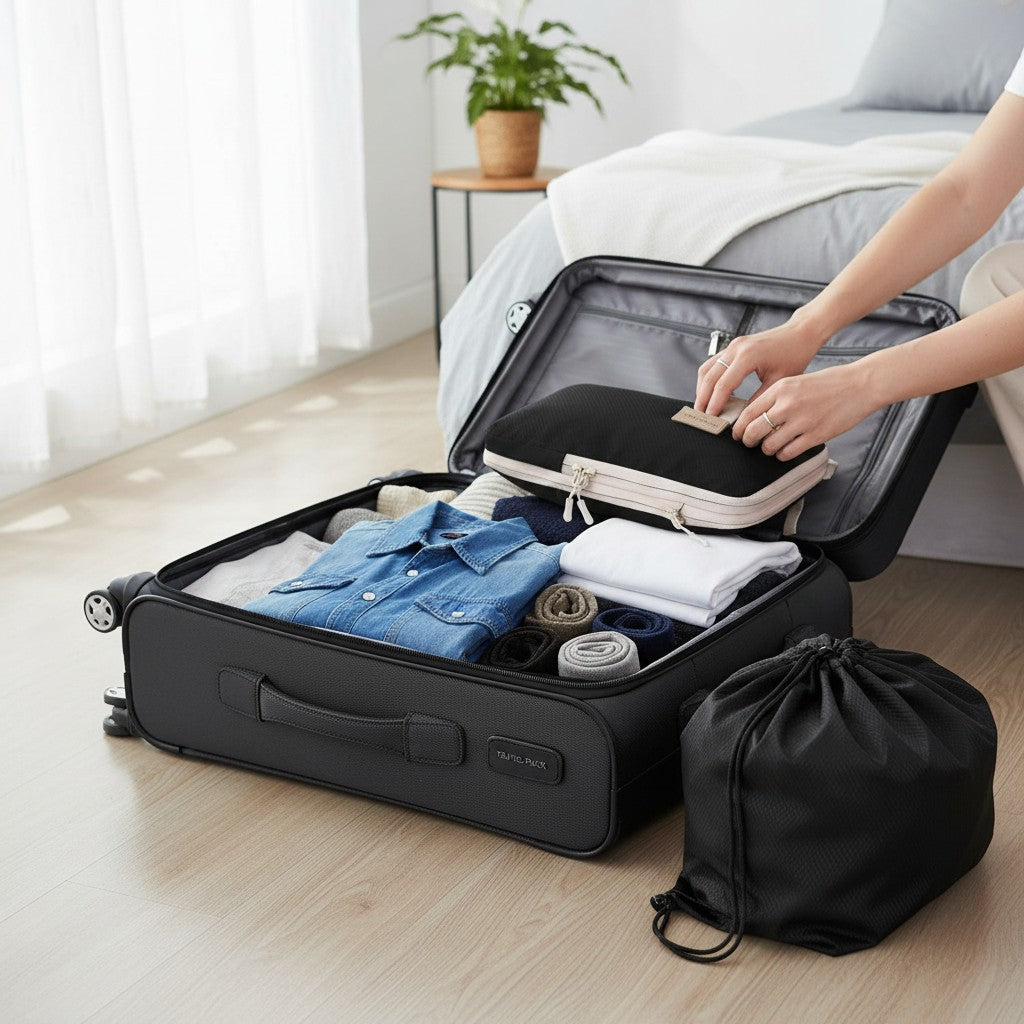 Cubes de Compression Étanches – Organisateurs de Valise en Nylon