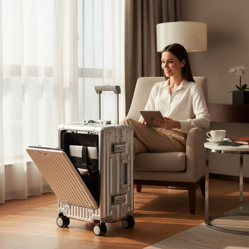 Valise Cabine Multifonction – Roues Silencieuses avec Frein