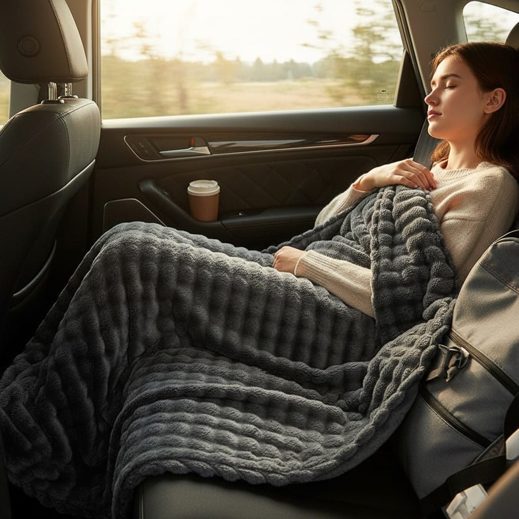 Plaid doux et confortable pour le voyage