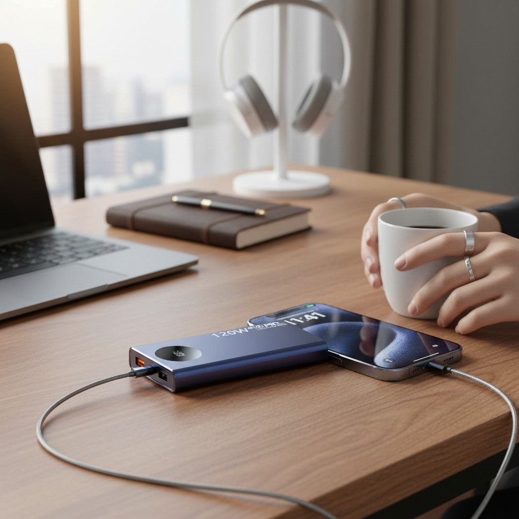 Batterie Externe 500000mAh 120W – Charge Ultra Rapide