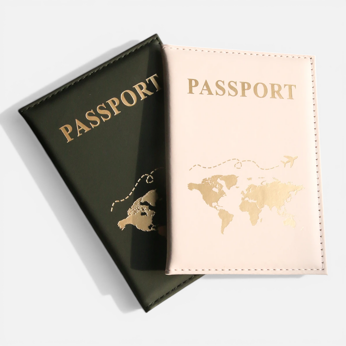 Protège-Passeport Carte du Monde – Porte-Documents avec Rangement Cartes