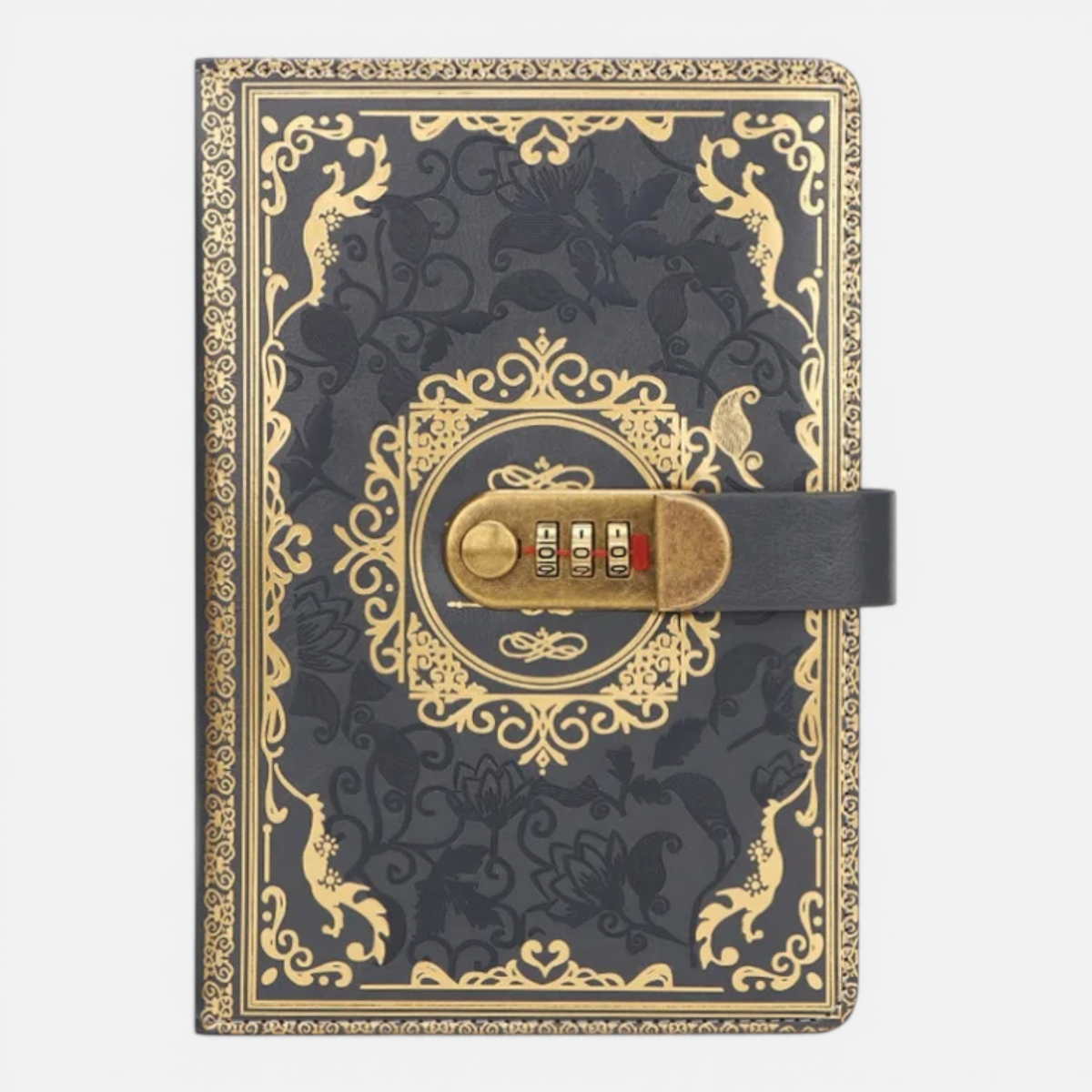 Carnet A5 Vintage avec Verrou à Mot de Passe – Journal en Cuir 200 Pages