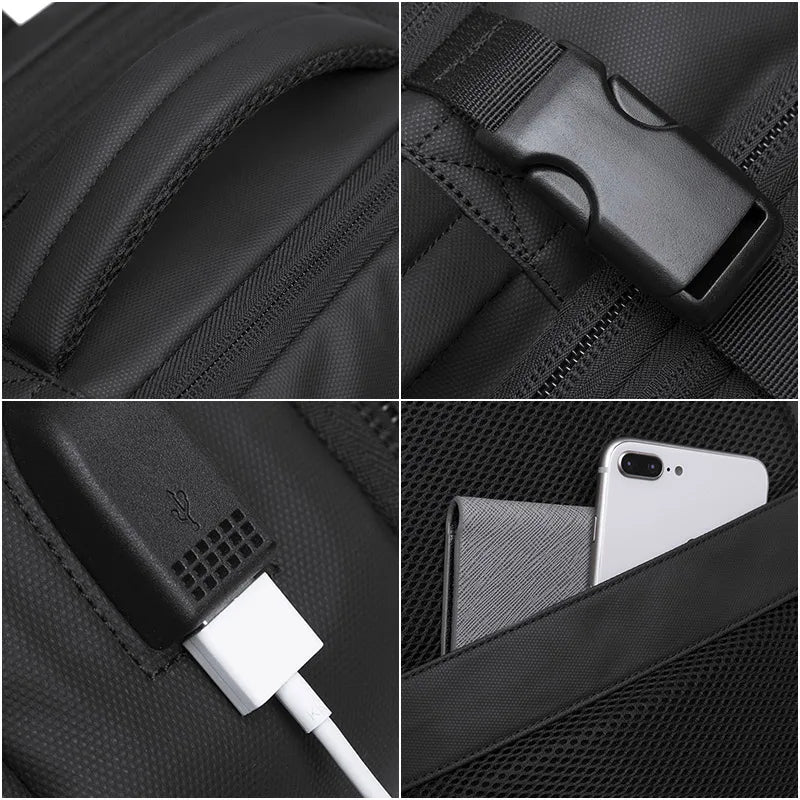 Sac à Dos Voyage & Business – Extensible avec USB – Imperméable Grande Capacité