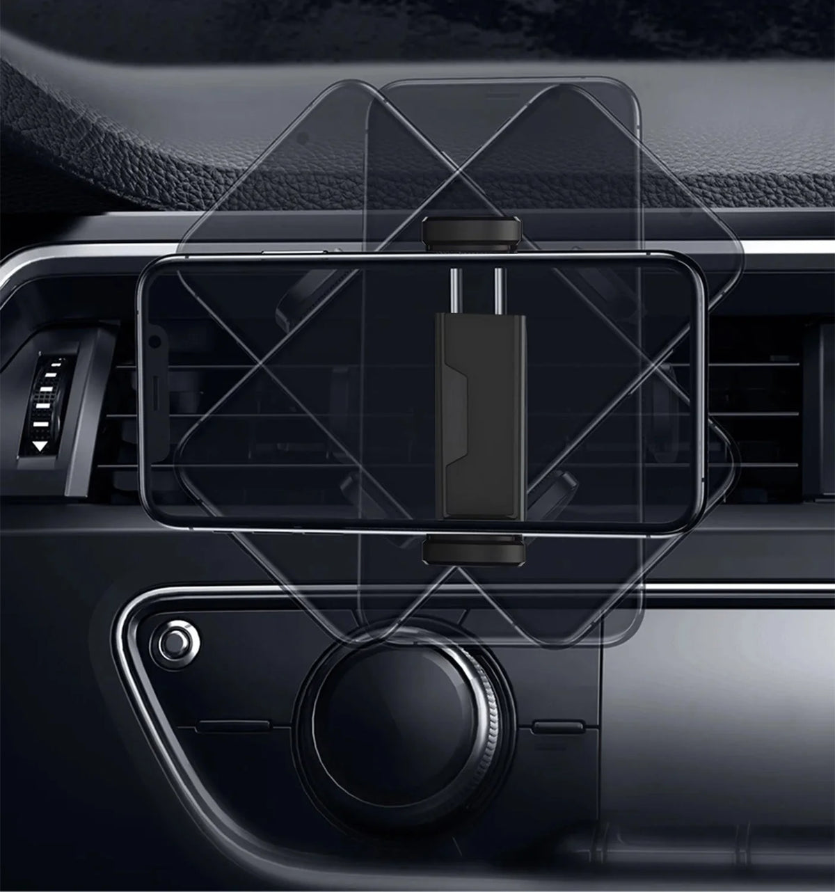 Support Téléphone Voiture Universel Grille d’Aération – Fixation Stable & Mains Libres