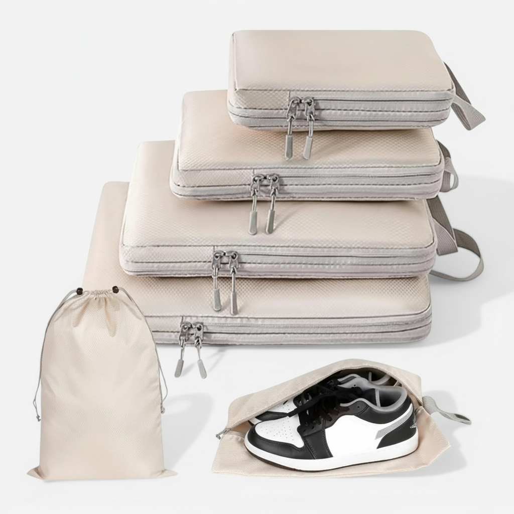 Cubes de Compression Étanches – Organisateurs de Valise en Nylon
