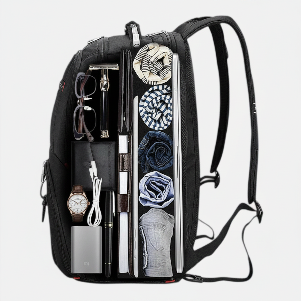 Sac à Dos – Grande Capacité Multifonction – Imperméable avec Port USB