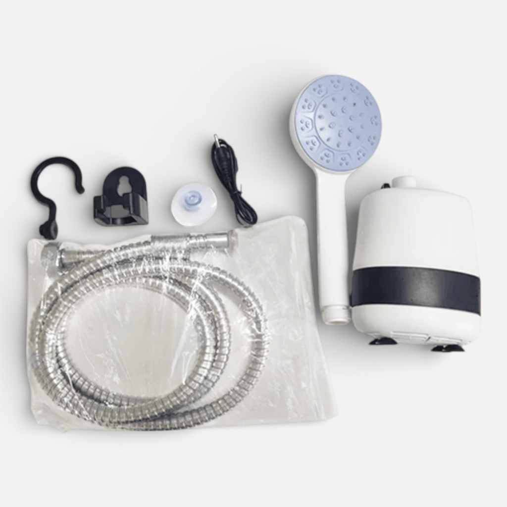 Douche d'extérieur électrique portable