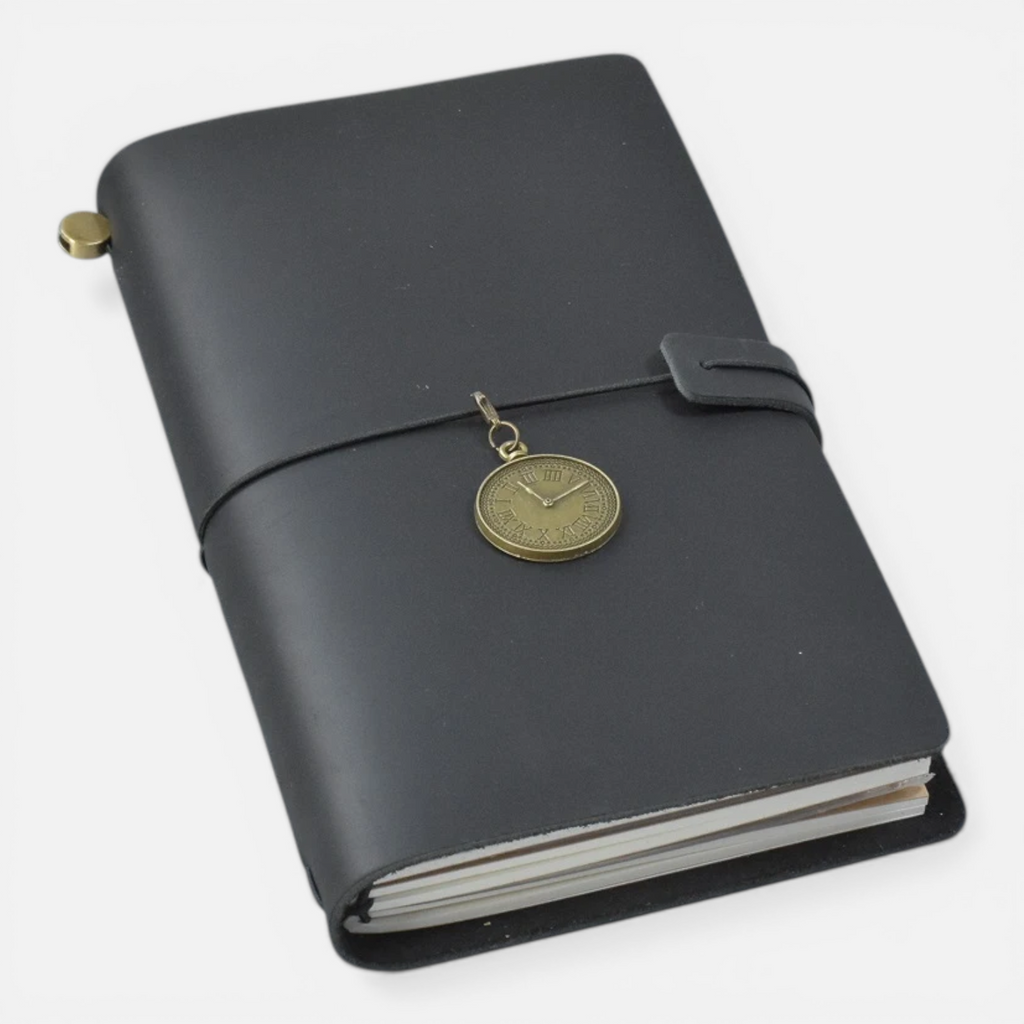 Carnet de Voyage en Cuir Véritable – Journal Rétro