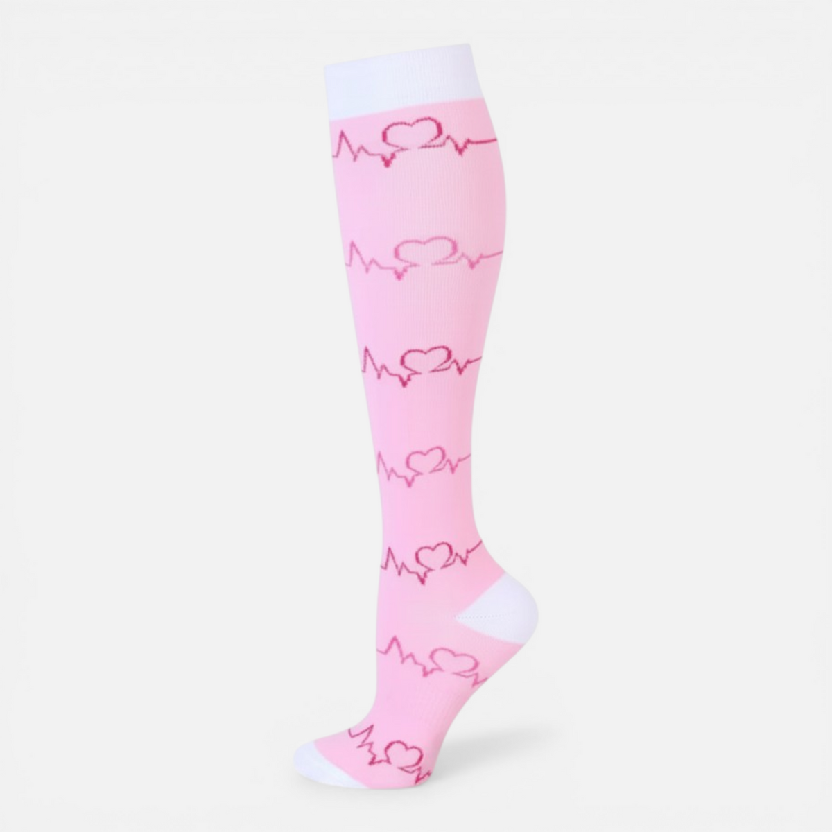 Chaussettes Compression Rose Voyage