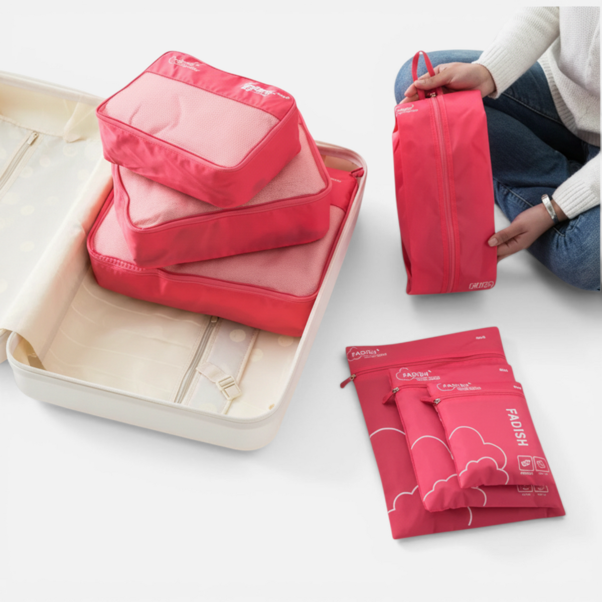 Sacs de Rangement Voyage pour Vêtements & Chaussures – Pochettes Pratiques & Compactes