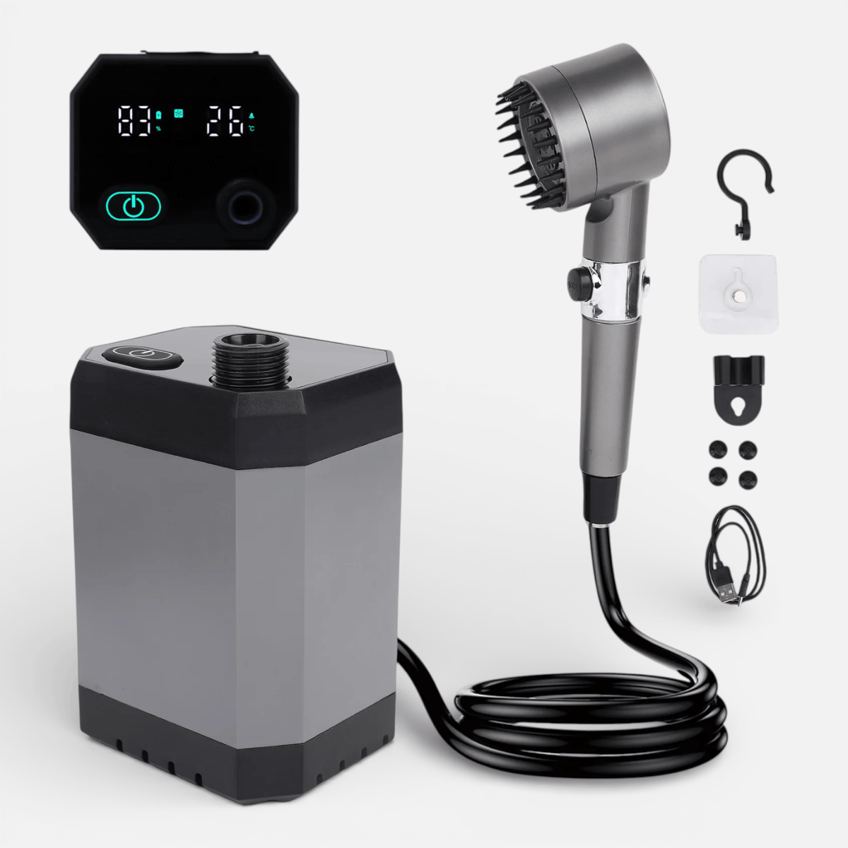 Douche portative à batterie rechargeable