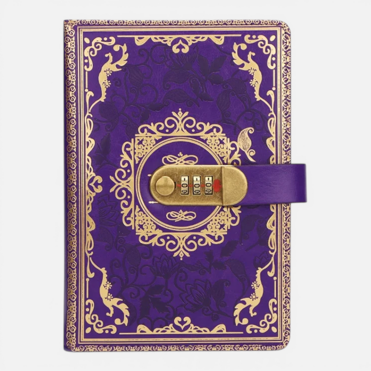 Carnet A5 Vintage avec Verrou à Mot de Passe – Journal en Cuir 200 Pages