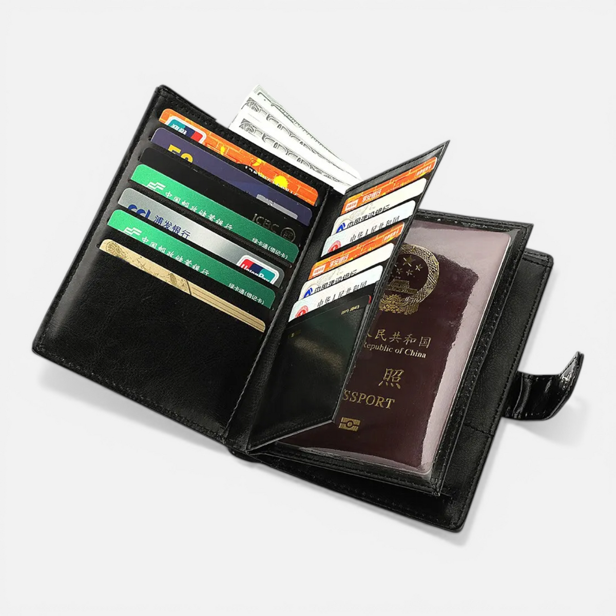 Pochette Passeport de Voyage Multifonction – Porte-Cartes & Documents
