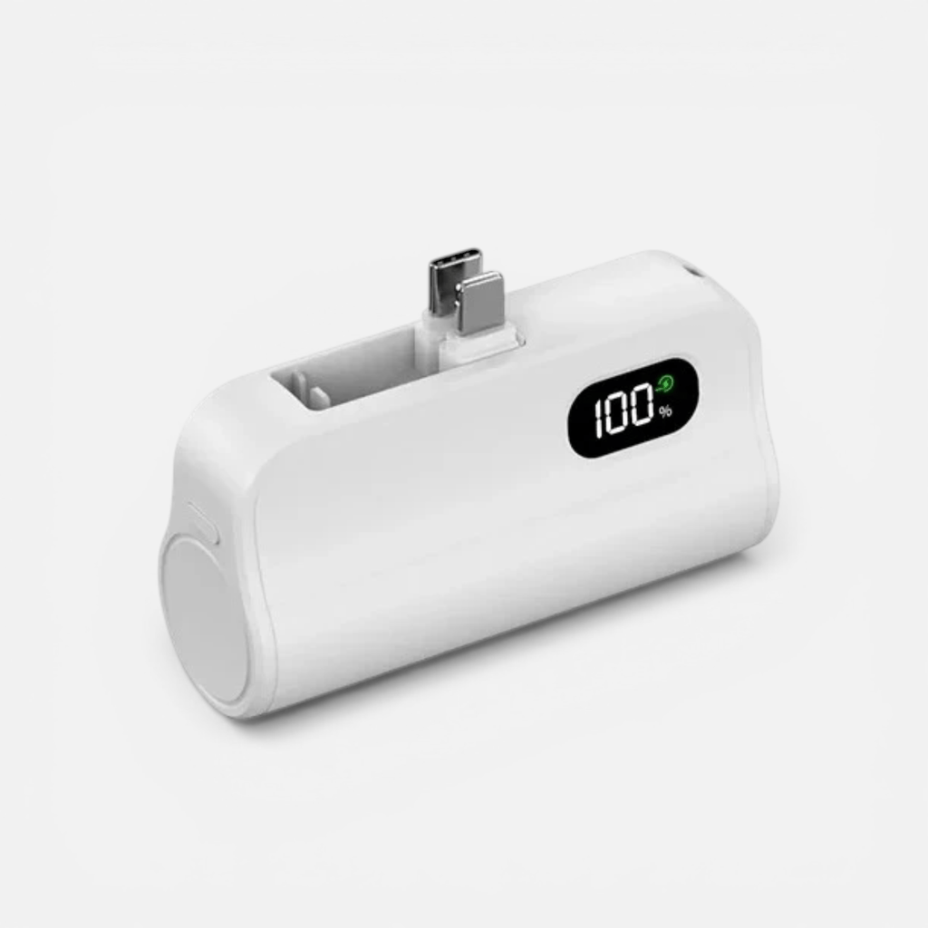 Batterie Externe Mini Capsule 5000mAh – Charge Rapide Sans Fil