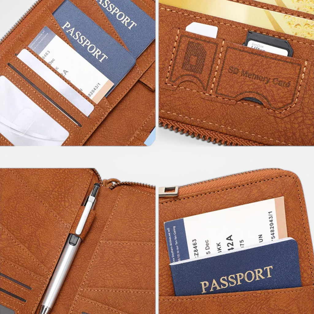 Pochette Passeport RFID Multifonction