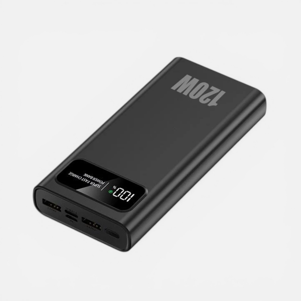 Batterie Externe 200000mAh 120W – Charge Ultra Rapide avec Écran LED