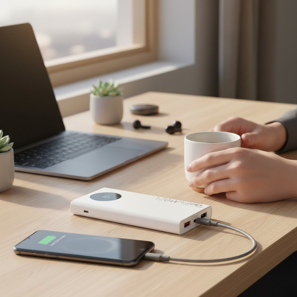 Batterie Externe 500000mAh 120W – Charge Ultra Rapide