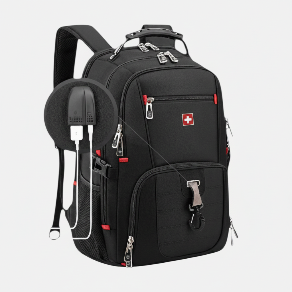 Sac à Dos – Grande Capacité Multifonction – Imperméable avec Port USB