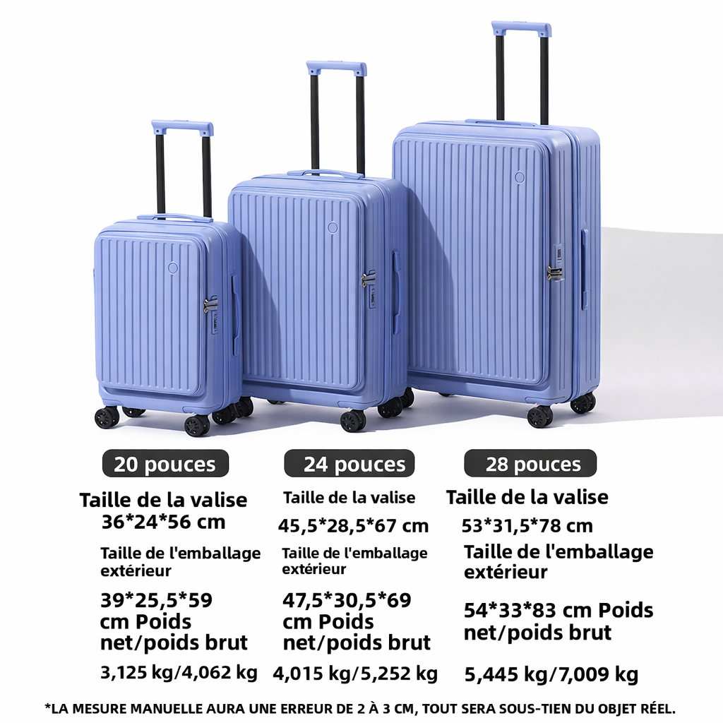 Valise Extensible Ouverture Frontale – Grande Capacité