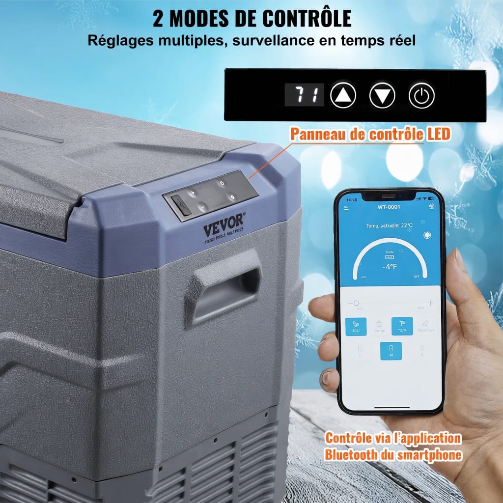 Glacière électrique rechargeable et résistante
