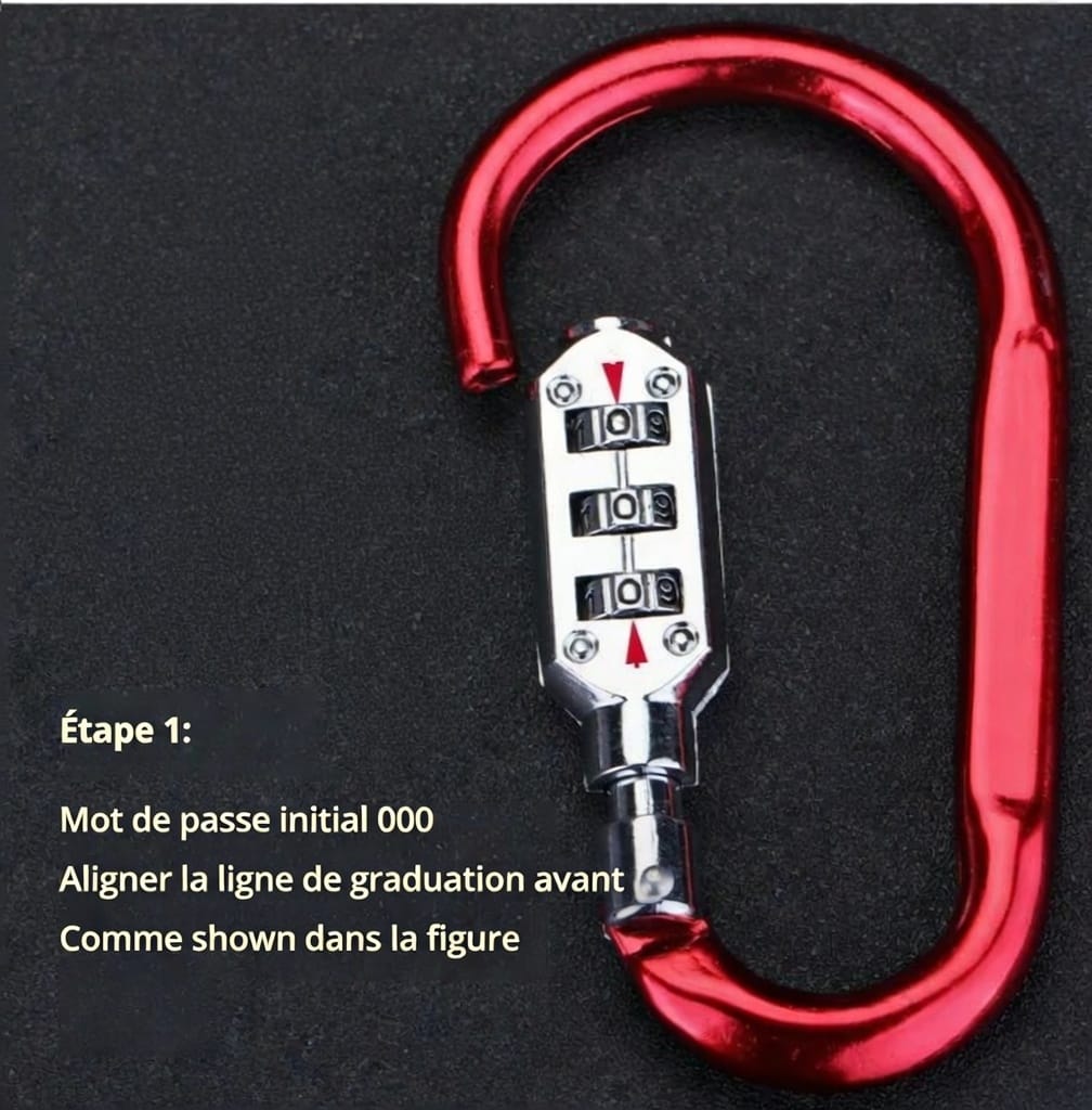 Cadenas de sécurité en aluminium pour valise