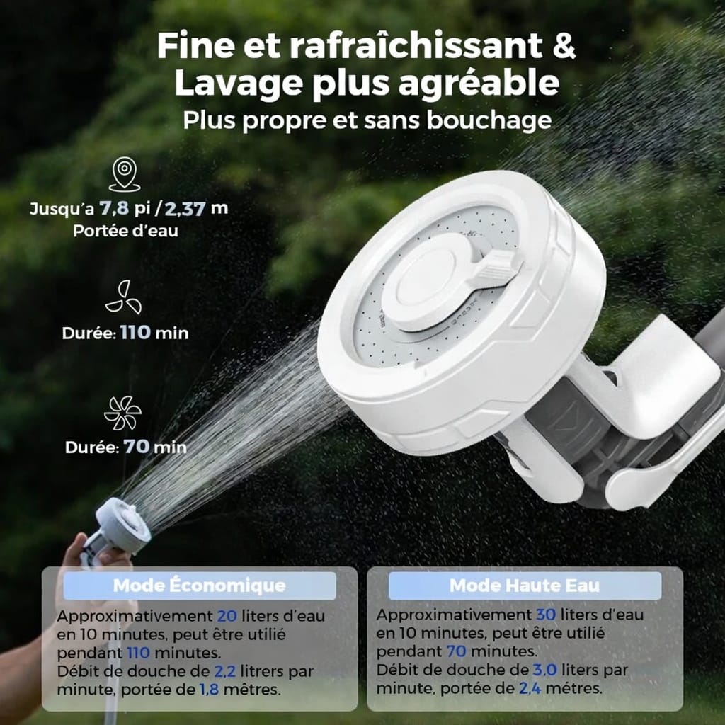 Douche portable de camping