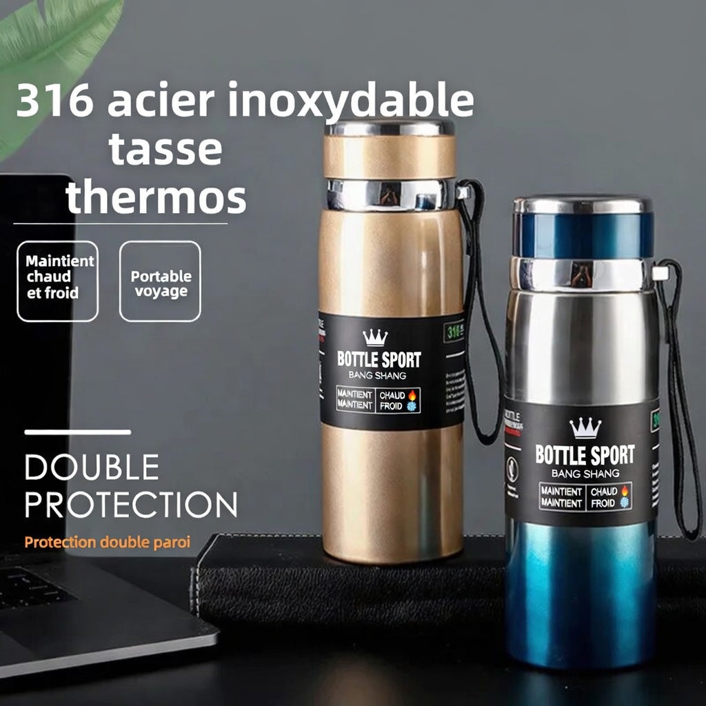 Bouteille isotherme résistante