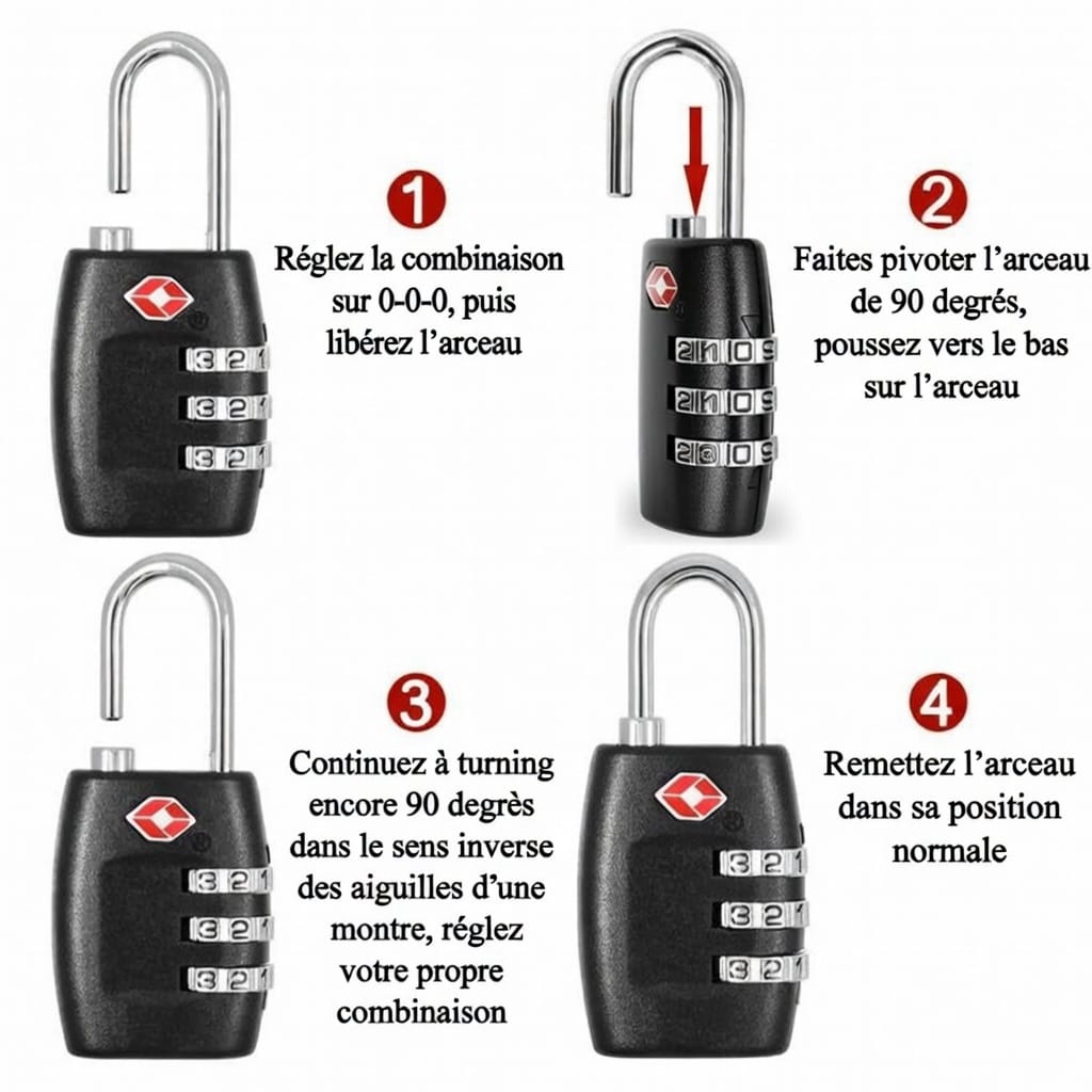 Cadenas Tsa pour valise