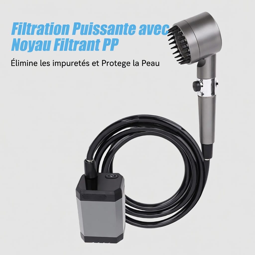 Douche portative à batterie rechargeable