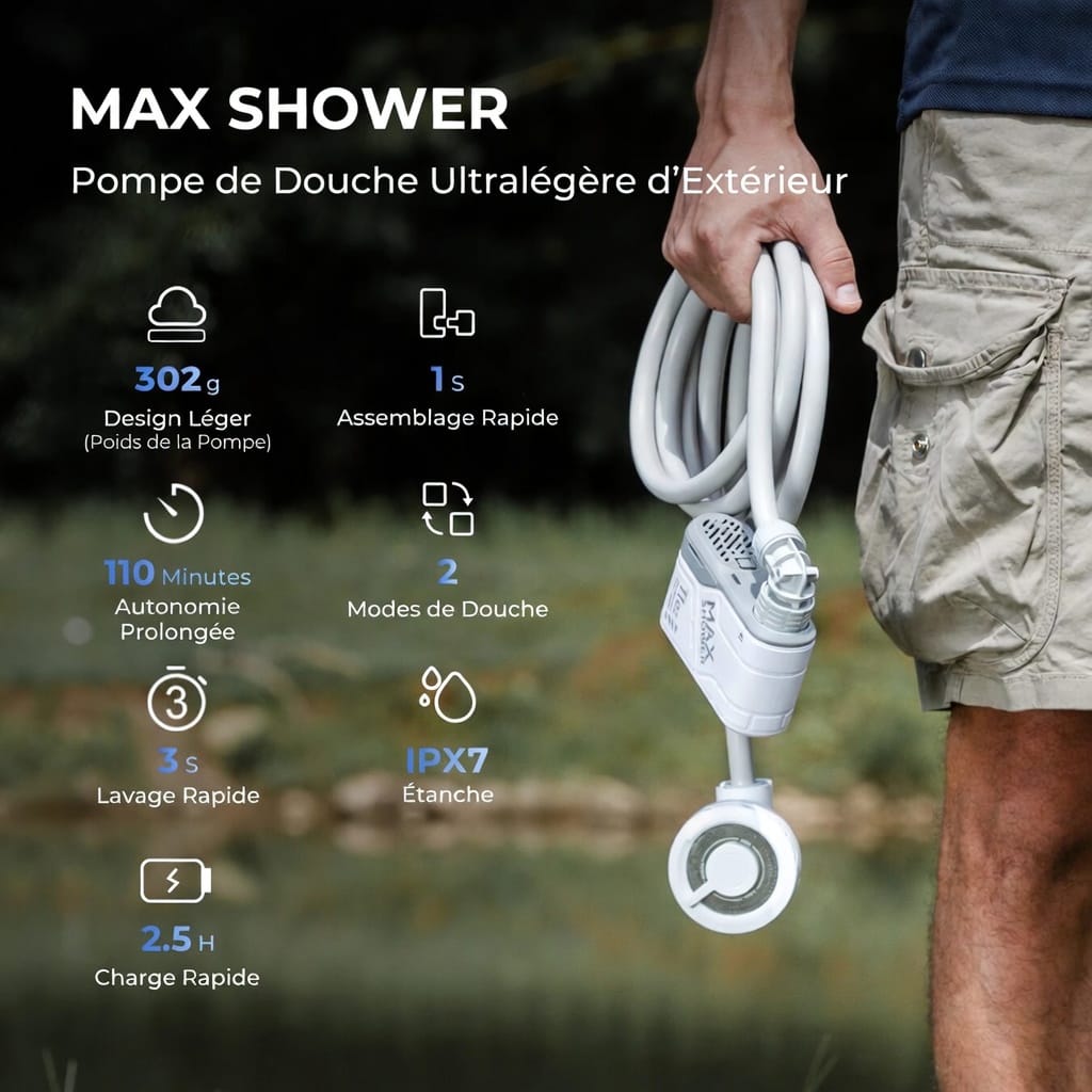 Douche portable de camping