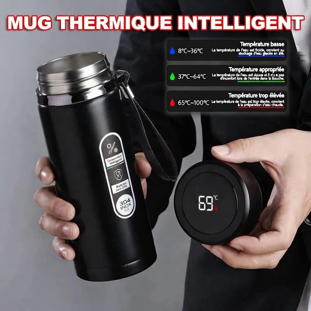 Bouteille isotherme affichage LED