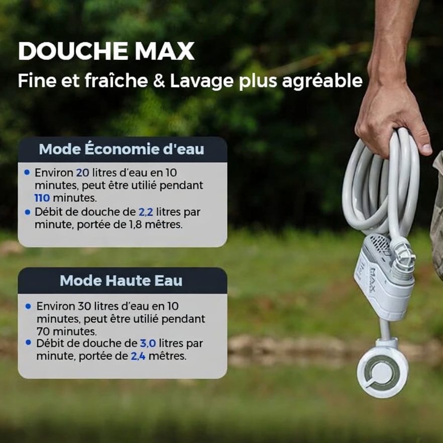 Douche portable de camping