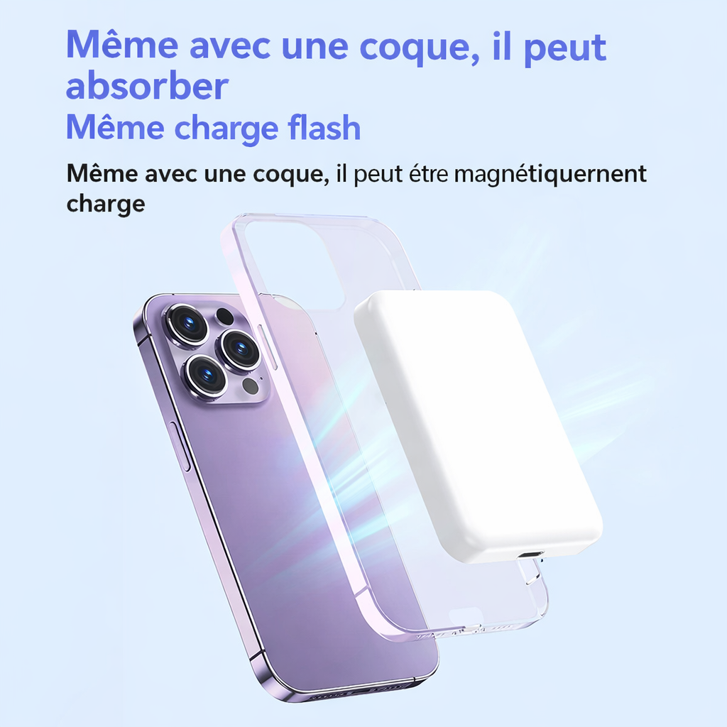 Batterie Externe 50000mAh Magnétique – Charge Sans Fil Rapide