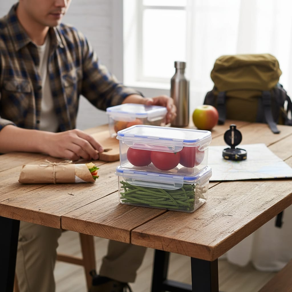 Lunch box transparente