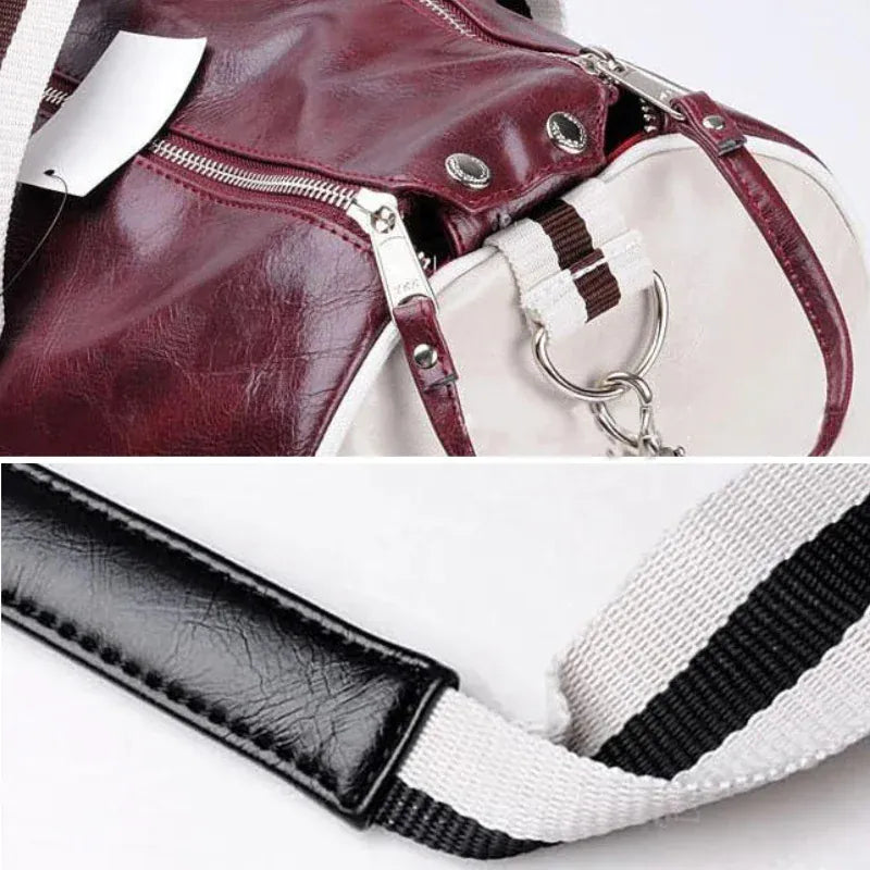 Sac de Sport PU Homme Vintage